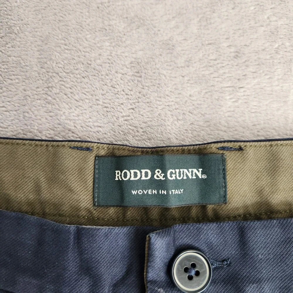 New $148 Rodd & Gunn Men's Regular Fit West Cape Pants 44x34 44 34 Navy Denim